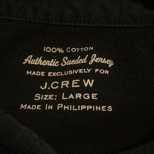 Mens Large J. Crew sueded jersey